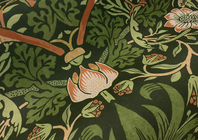 William Morris At Home Strawberry Thief, Nettle - Roller Blind - Image 4